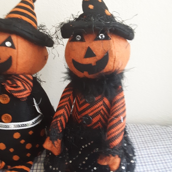 🛍️ Mr & Mrs Pumpkin Dolls Set 2 NEW - Picture 11 of 15